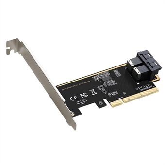 TXB127 SFF8639-grensesnitt 2-port Solid State Drive (SSD) Adapter Board til PCLEX8 til 2 U.2 utvidelseskort