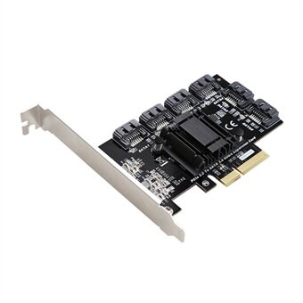 TXB119 PCI-E til 6x SATA3.0 Utvidelseskort Kompatibelt med MAC / Windows / Linux / Synology