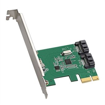 TXB169 AMS1016 Chip Adapter-kort Pcie 2.0 X1 til 2 porter SATA3.0 harddiskutvidelseskort