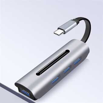 Type C*2 til USB3.0/F*4 (4 i 1 Dokkingstasjon)