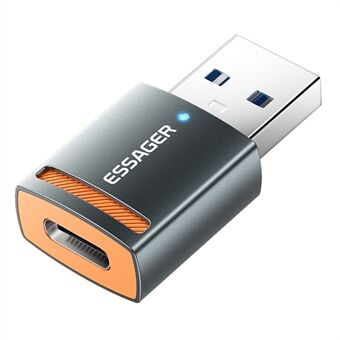 ESSAGER Type-C hunn til USB hann-adapter aluminiumslegering OTG-kontakt