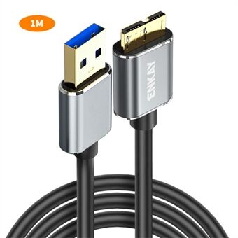 ENKAY HAT PRINCE 1m USB 3.0 A til USB 3.0 Mikro B-kabel Kamera Harddisk Lading Datakabel