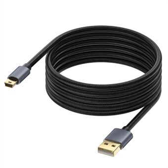 3m USB 2.0 til Mini B Hann Laderledning USB Mini til USB Lade-kabel for PS3-kontroller / MP3-spiller / Kamera