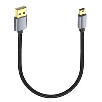 0,3m USB 2.0 til Mini B Hann Laderkabel USB Mini til USB Ladeledning for PS3-kontroller / MP3-spiller / Kamera