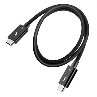 Thunderbolt 3 Cable 40Gbps 100W 5A PD Fast Charging USB C To C DisplayPort 4K 5K UHD Cord for MacBook Pro Air Dell