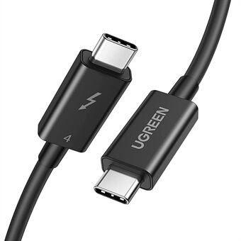 UGRØN 0,8 m Thunderbolt 4 USB-C til USB-C 40 Gbps datakabel for MacBook Dell HP Support 100 W hurtiglading 8K videoutgang