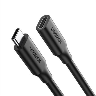 UGREEN 10387 1m USB-C 3.1 skjøteledning PD 100W 4K 60Hz Gen 2 10Gbps hann-til-hunn USB-forlengelses-synkkabel