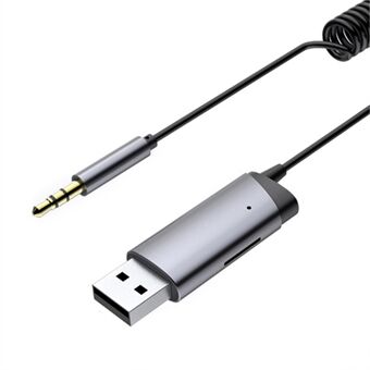 LOHEE S-28 Bluetooth 5.0 Mottaker AUX Adapter Bil Bluetooth-kontakt HD Bluetooth-anrop