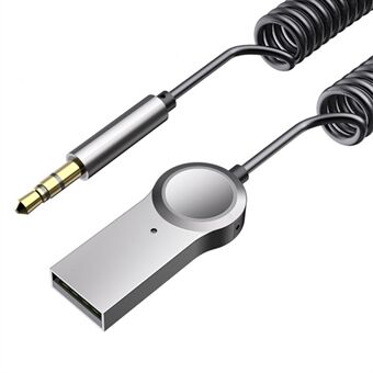 LOHEE S-27 Bluetooth 5.0 mottaker med mikrofon Bluetooth trådløs lydadapter AUX-adapter