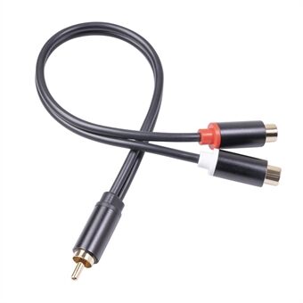 3686MFF-03 RCA hann til dobbel RCA hunn lyd strømforsterker adapter kabel Stereo Y splitter ledning