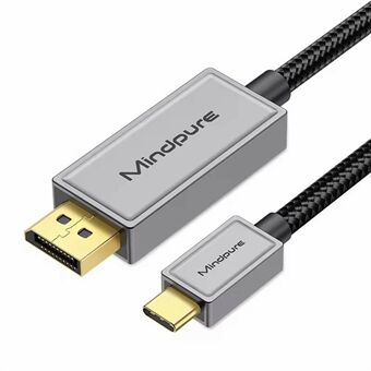 MINDPURE USB Type-C til DisplayPort DP 1.4 Kabel 8K 60Hz Konverteringsledning Støtter Dynamisk HDR