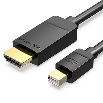 VENTION HABBI Mini DP til HDMI 1.4 Kabel 3m 1080P Gullbelagt Mini DisplayPort til HDMI-adapter for Monitor PC