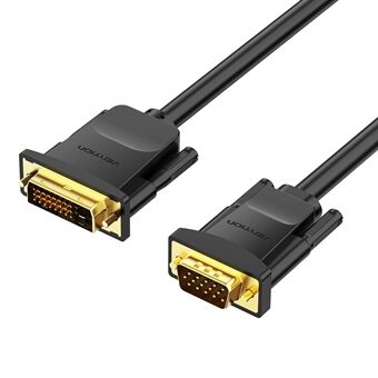 VENTION EABBG 1,5m 24+1 DVI til VGA kabel 1080P 60Hz Hann til Hann Gullbelagt Adapterkabel