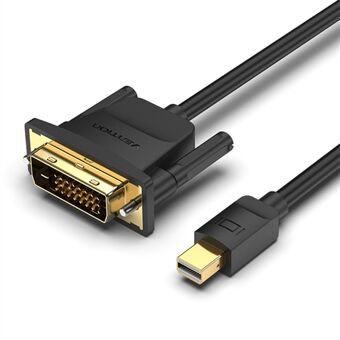 VENTION HFFBH 2m Mini DP til DVI 24+1 Konverteringskabel 1080P 60Hz HD Videokabel - Svart