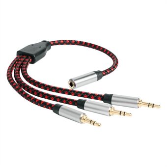 30 cm 3,5 mm Hunn til 3 3,5 mm Hann Jack Audio Splitter Cable Aux Cord