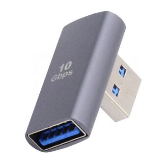 U3-018-LP 10 Gbps USB3.0 hann til hunn strømdataoverføringsadapter 90 grader venstrevinklet type kontakt