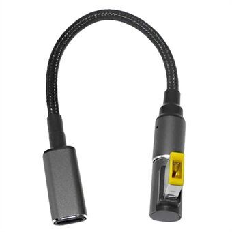 For Lenovo G405s G500 G500s G505 G505s G510 G700 100W bærbar ladekabel USB C til firkantet plugg magnetomformerledning