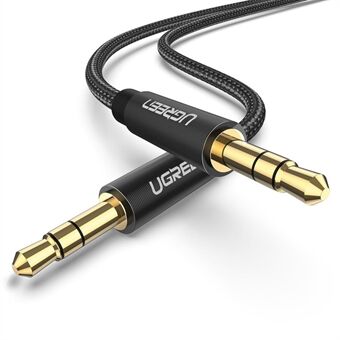 UGREEN 1m AUX-ledning 3,5 mm hann-til-hann stereolydkabel for MP3-spiller bilhøyttaler