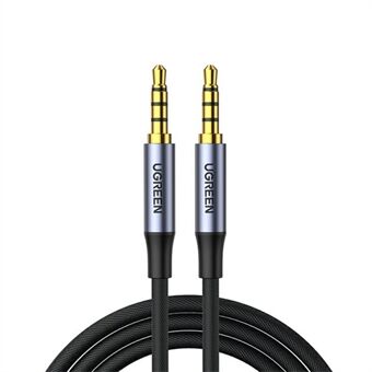 UGRØN 1,5 m 3,5 mm Aux-kabel TRRS-kabel hann-til-hann Audio Stereo Jack HiFi-kabel for mobiltelefon Høyttaler Bilhodetelefoner