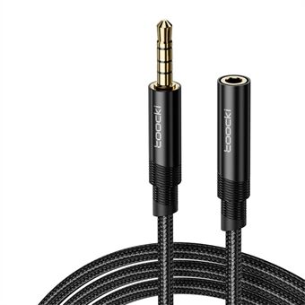 TOOCKI TQ-X41 Lydforlengelseskabel 2m 4-Seksjon 3,5mm Stereo Jack Hann til Hunn Kabel