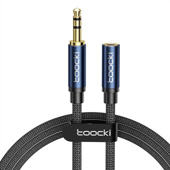 TOOCKI TQ-YP06 2m 3,5mm Hann til Hunn Aux Adapterkabel Stereo Forlengelseskabel for Hodetelefon Headset