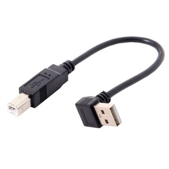 Nedover vinklet 90 graders USB 2.0 hann til B-typen hann kabel for skriver skanner harddisk