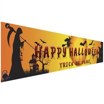 250x48cm Happy Halloween Banner Hengende Skilt 100D Polyester Julefestdekorasjon - WSHF