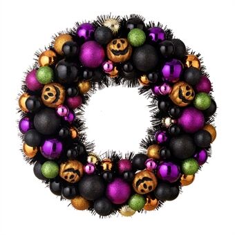 45 cm Halloween-dekorasjon PVC Gresskar Spøkelsesglitterkuler Girlander Festival Dørhengende ornament