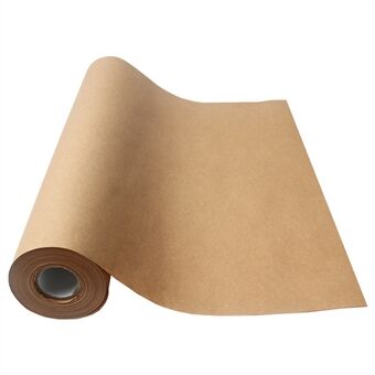 38cm bredde Kraftpapir DIY innpakning av gaver, flytte materiell, håndverkspakningsrull, Lengde: 10m - Lys brun