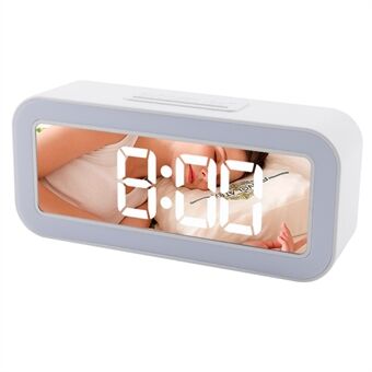 TS-3002 LED Digital Display Bordklokke Nattbord Skrivebord Nattlys Elektronisk Vekkerklokke