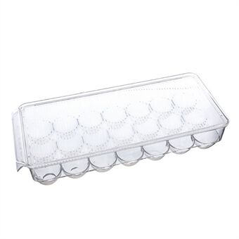 TY-0646 21 Spor Gjennomsiktig PET Egg Holder Kjøleskap Eggoppbevaringsboks (Fri for BPA, uten FDA)