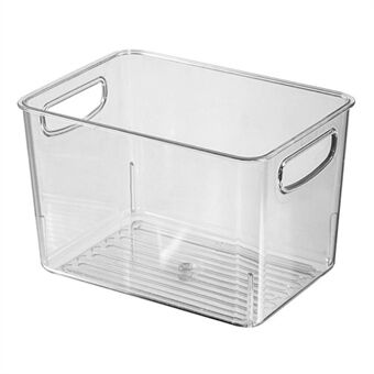 TY-9047 Kjøleskap Matoppbevaringscontainer Kjøleskap Organiser Gjennomsiktig PET-boks (BPA-fri, ingen FDA), Størrelse: S