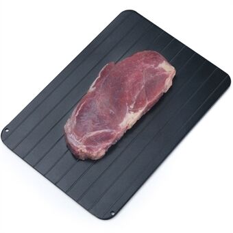 Matfrossenmat Raskt Oppløsning År Trays Aluminum Fast Defrost Tray, Størrelse M: 29,5 * 20,8 * 0,2 cm (Ingen FDA-sertifikat)