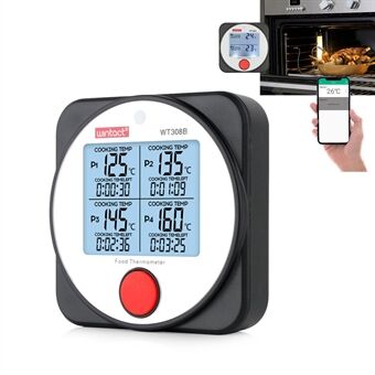 WINTACT WT308A Matkjøtttermometer Stor LCD-skjerm Kjøkken BBQ Termometer (BPA-fri, ingen FDA-sertifisering)