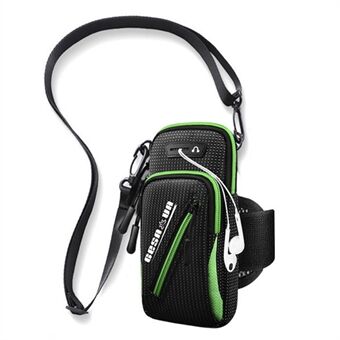 Sportsløping Pustende armveske Treningstelefonoppbevaringsveske Crossbody-veske for telefon innenfor 7,2-tommers