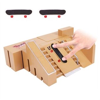 Mini Alloy Finger Skating Board Skate Park Kit Spillested Kombinasjonsleker