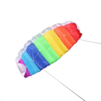 Fargerik Double Flying Line Wing Kite Easy Flyer Kite for barn Outdoor spillaktiviteter