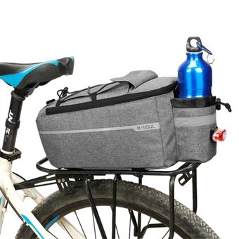 B-SOUL 10L sykkel MTB sykkel vanntett isolasjonspose bakre stativ hale pannier pakke sykkel flaskeholder oppbevaringspose