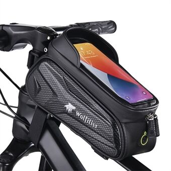 WOLFILIST S002 Vanntett Sykkel Top Tube Bag Sykling Touch Screen Telefon Pouch Sykkel Front Beam Oppbevaringsveske