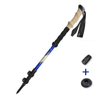 NECASIL G208S Trekkingstang i aluminiumslegering 62-135 cm sammenleggbar spaserstokk Ultralett for fotturer, camping