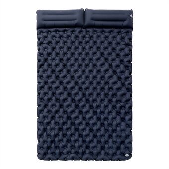 200x120CM Camping TPU liggeunderlag Oppblåsbar liggeunderlag med pute for 2 personer backpacking, telt, fotturer