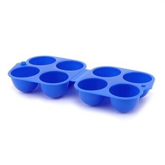 4 Grids Egg Oppbevaringsboks Bærbar Egg Holder Container for Outdoor Camping Picnic Egg Case Kjøkken Organizer (BPA-fri, ingen FDA-sertifikat)