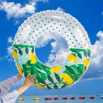 YX-001 Ring for voksne Stilig oppblåsbart Outdoor PVC Float Ring med håndtak, størrelse: 90#