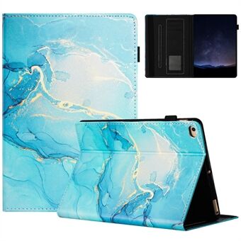 For iPad 9.7-tommers (2018) / (2017) Etui Folio Stativ Marmor Mønster Lær Smart Cover