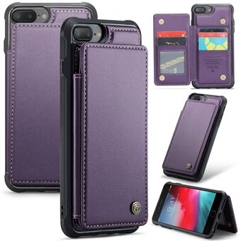 CASEME C22-serien For iPhone 6 Plus 5,5 tommer / 7 Plus 5,5 tommer / 8 Plus 5,5 tommer / 6s Plus 5,5-tommers telefondeksel med RFID-blokkering i skinn