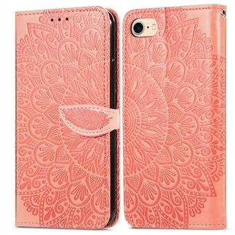 Lommebokdesign Dream Wings Imprinting Leather Phone Shell Cover med Stand for iPhone 7 4,7 tommer / 8 4,7 tommer / SE (2. generasjon)