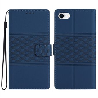 For iPhone 6 / 7 / 8 4,7 tommer / 6s 4,7 tommer / SE (2020) / SE (2022) PU-skinn Hud-touch-telefondeksel Retro trykt mønster Stand Flip Wallet-veske med stropp