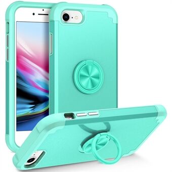 For iPhone 7 / 8 / SE (2020) / (2022) Bakdeksel med støttebein PC+TPU Telefonbeskytter Etui