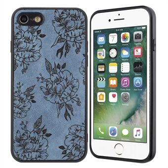 For iPhone 7 / 8 / SE (2020) / SE (2022) etui Retro skinnbelagt PC+TPU beskyttende slank deksel