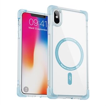 YSM Forsterkede Hjørner Serie for iPhone X / XS Gjennomsiktig Etui Magnetisk Kompatibel med MagSafe